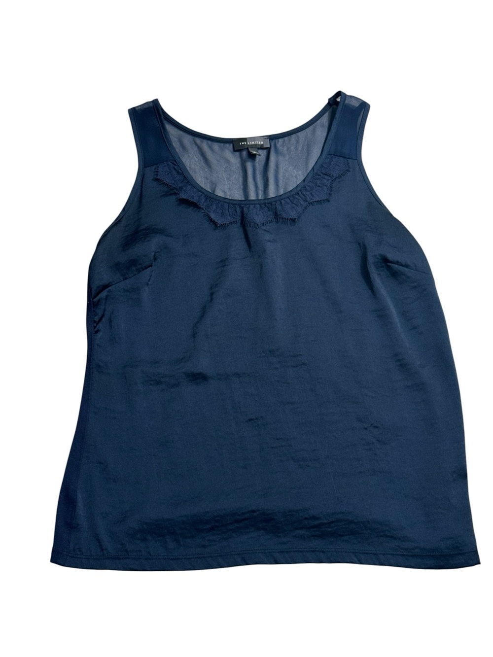 The Limited Navy Scoop Neck Sleeveless Tank